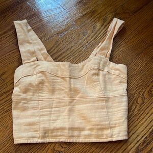 Abercrombie Cropped Linen Top